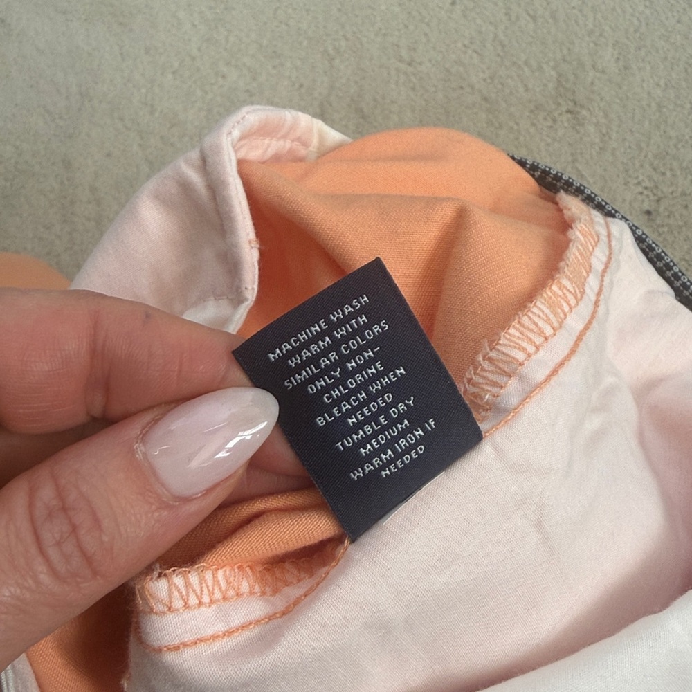 Casuals By Roundtree And Yorke Men's Cotton Coral Shorts Size 38 NWT - Picture 7 of 7